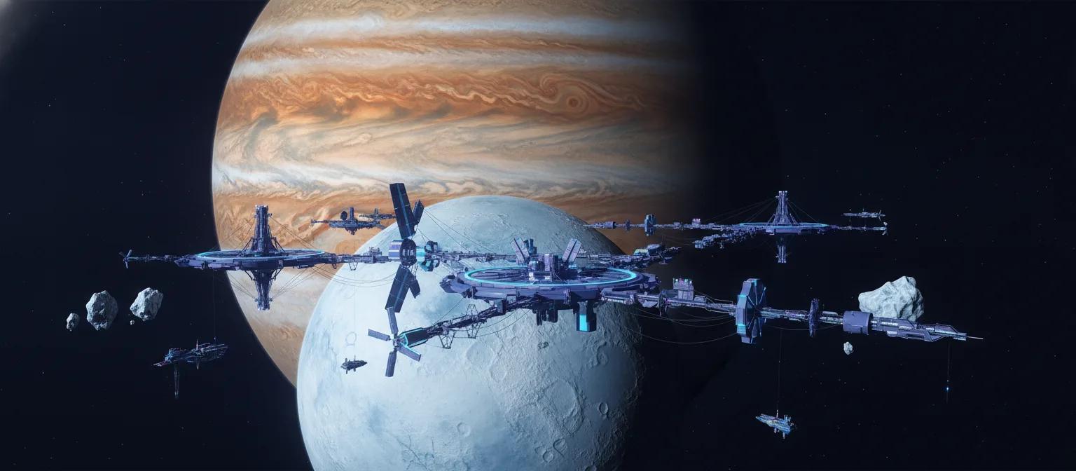 Jovian moons region art