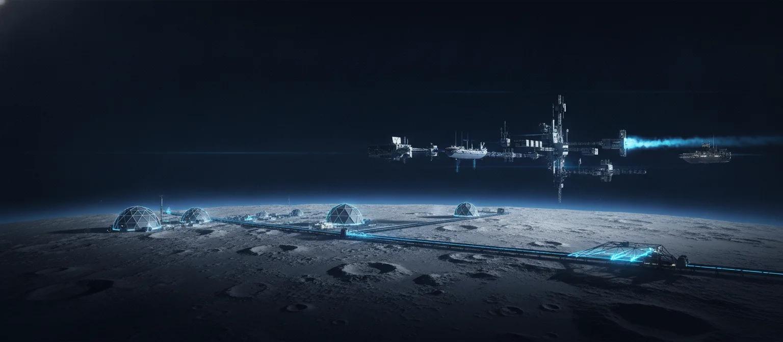 Lunar environs region art