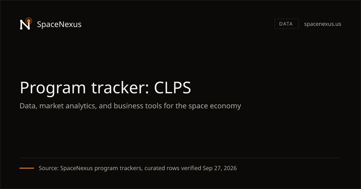 NASA CLPS tracker: every task order, lander and launch | SpaceNexus