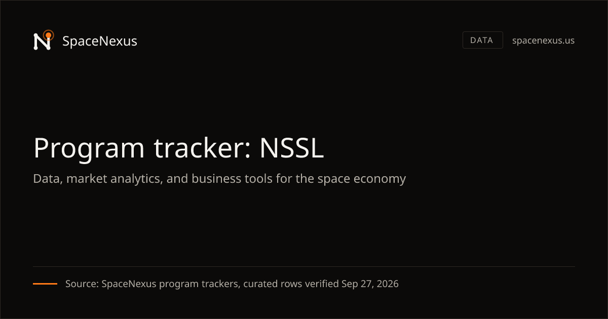 NSSL tracker: Phase 2 and Phase 3 lanes, task orders, launches and ...