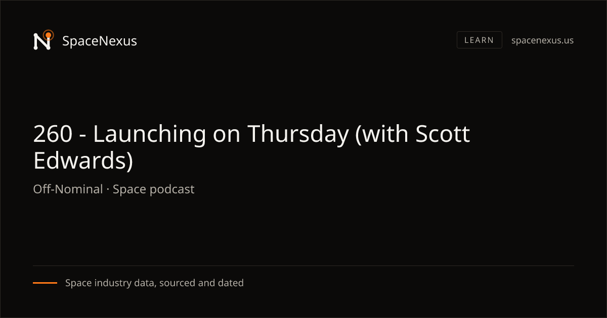 Scott Edwards Discusses Firefly Aerospace Documentary on Off-Nominal Podcast