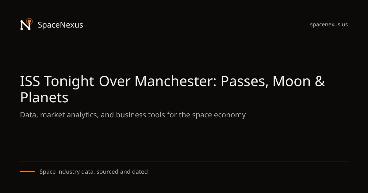 ISS Tonight Over Manchester: Passes, Moon & Planets | SpaceNexus