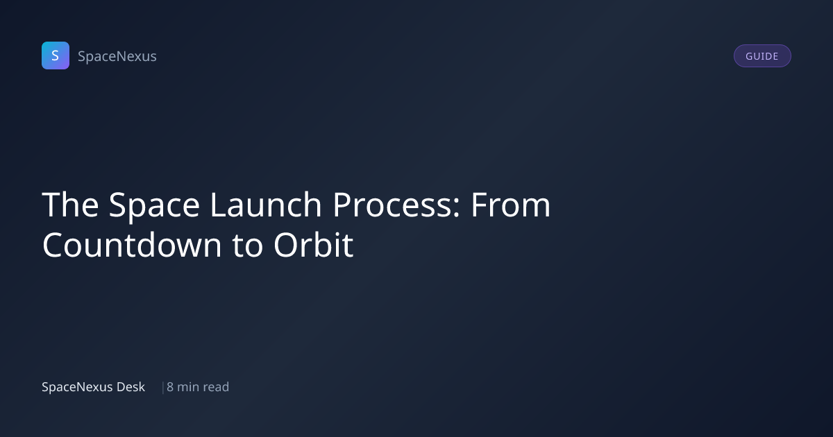 The Space Launch Process: From Countdown to Orbit | SpaceNexus Blog